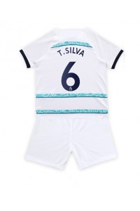 Chelsea Thiago Silva #6 Babytruitje Uit tenue Kind 2022-23 Korte Mouw (+ Korte broeken)